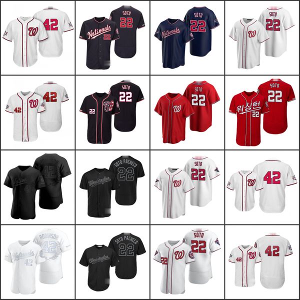 

washington nationals men 42 jackie robinson 22 juan soto women youthjersey, Black;red