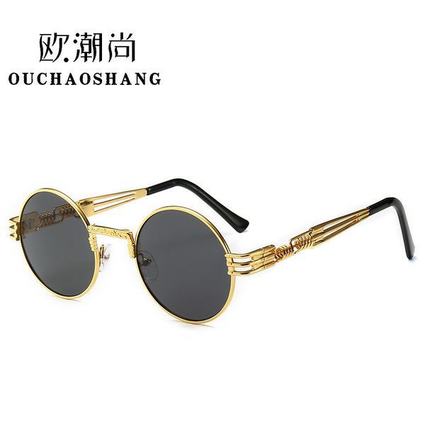 

luxury designer glasses new round frame sunglasses, personalized spring sunglasses, steampunk glasses sykk 6ymk, White;black