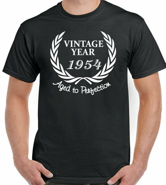 

Crown 1954 men funny 65th birthday t-shirt 65 years ideal gift, White;black