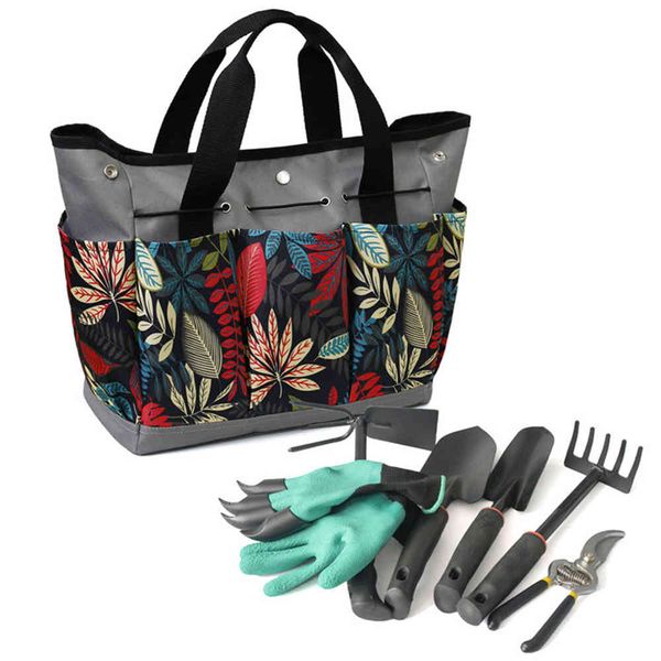 

garden tool bag multifunctional portable wall hanging oxford gardening tool organizer handheld pocket outdoor indoor storage bag