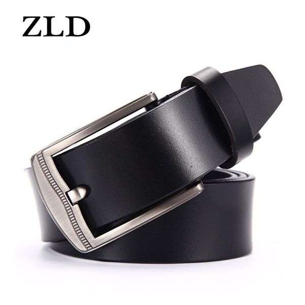 

leather belt men male genuine strap luxury pin buckle belts for cummerbunds ceinture homme generous, Black;brown