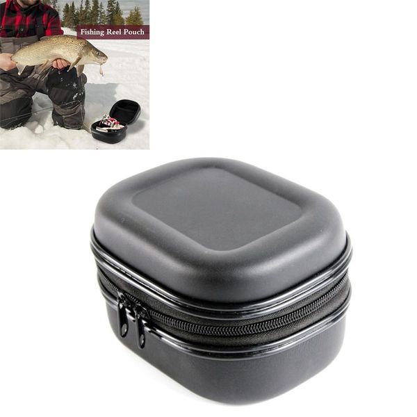 

fishing accessories shockproof tackle boxes reel bag hard shell case waterproof for drum spinning raft fish storage