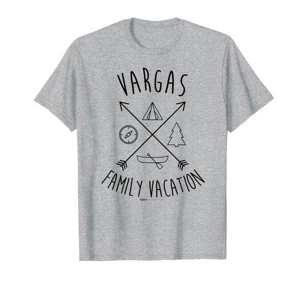 

vargas family vacation group gift t-shirt, White;black