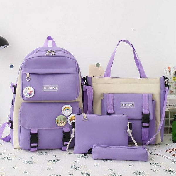 

backpack cute women large capacity waterproof canvas female schoolbag college lady lapbackpacks kawaii girl travel book bags