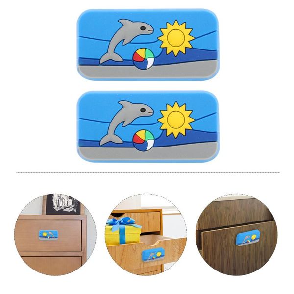 

handles & pulls 4pcs cartoon painted handle cabinet drawer knob single hole furniture knobs