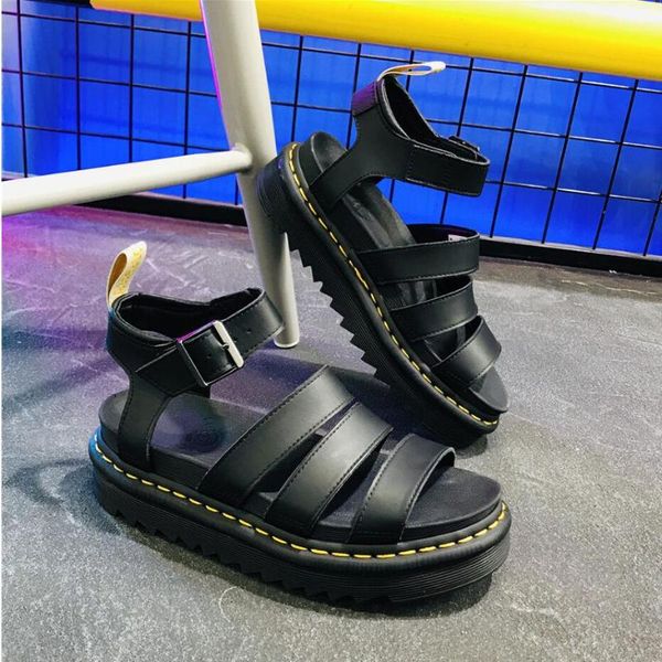

genuine leather cowhide women beach shoes woman summer outdoor sandals sport sneakers sandalias zapatillas mujer, Black
