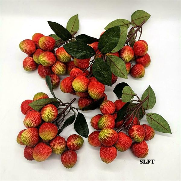 

party decoration festive kitchen home el supermarket cafe bar shop store decor faux plastic fake fruit artificial simulation litchi strawber