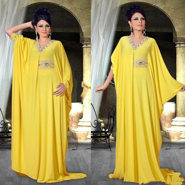2021 billige arabisch -nigerianische Nahe Osten Abaya Promi -Kleider Perlen Kragen Schärpe Preises Party formelle Abend Prom Kleider Runaway Mode Mode