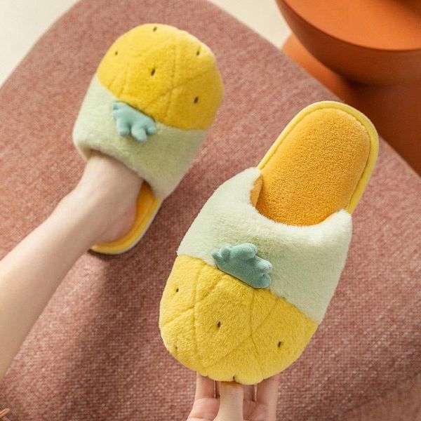

slippers 2021 winter comfortable female male soft plush house shoes indoor anti-slip men women warm bedroom floor flats, Black