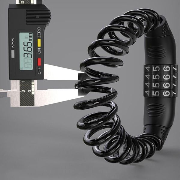 

bike locks durable anti-theft helmet lock password bicycle for scooter motorcycle portable mtb road cable
