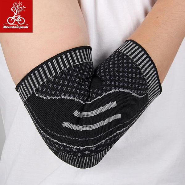 

elbow & knee pads mountainpeak sports protection against skid men and women cycling basketball tennis fitness protector joint guard, Black;gray