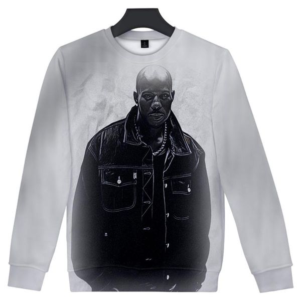

men's hoodies & sweatshirts 2021 rip dmx sweatshirt 3d o-neck men/women long sleeve outwear harajuku streetwear american rapper fashion, Black