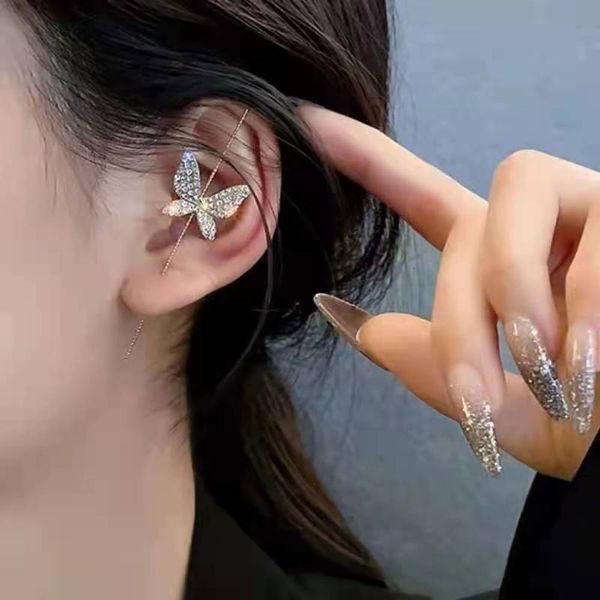 

flash butterfly essence personalized earrings female design sense net red earrings