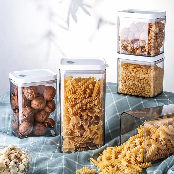 

storage bottles & jars kitchen food containers jar grain box transparent barrel sealed cereal household accessories pojemniki kuchenne