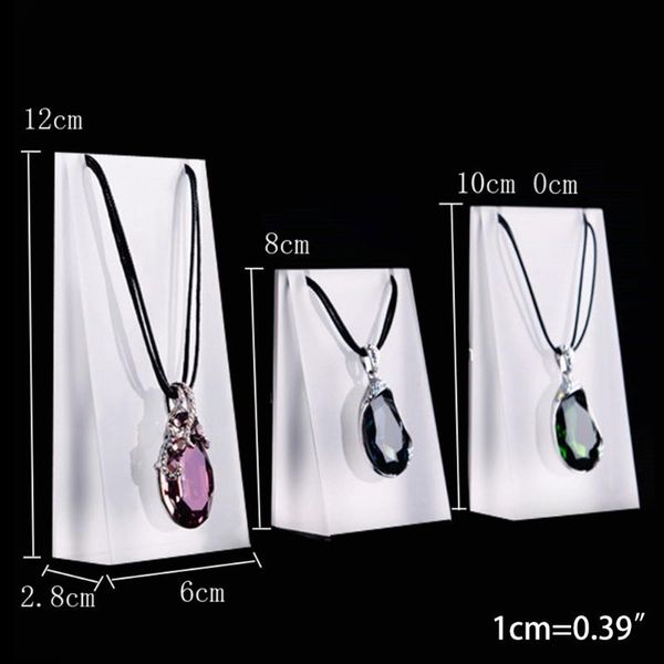 

jewelry pouches, bags 40gb 3pcs/set display shelf storage hanging organizer necklace chain stand rack holder pendant showcase, Pink;blue