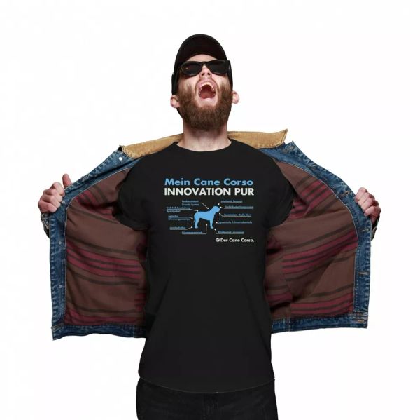 

cane corso t-shirt innovation dog motif italiano cane corz italy, White;black