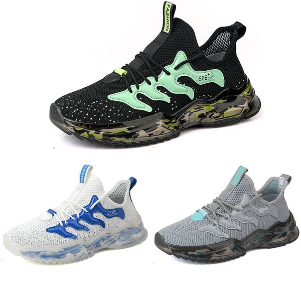 Top Quality Outdoor Running Shoes Homens Mulheres Preto Green Grey Cinza Escuro Azul Moda # 15 Mens Trainers Womens Sports Sneakers Walking Runner Sapato