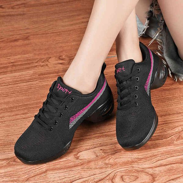 

women's shoes large size flying woven medium heel dance low sock outdoor casual sports women's