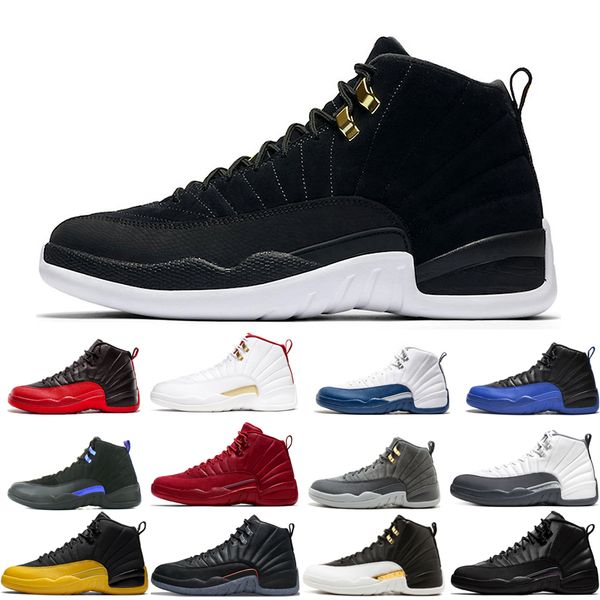 

2022 12s 12 basketball shoes jumpman men black purple bulls dark grey fiba flu game french blue indigo michigan reverse taxi twist utility w