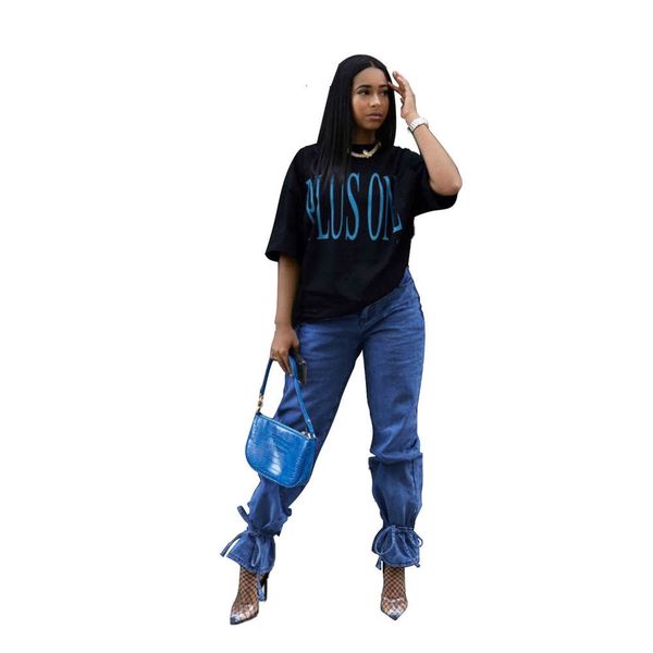 

2021 fashion jeans flared pants, Black