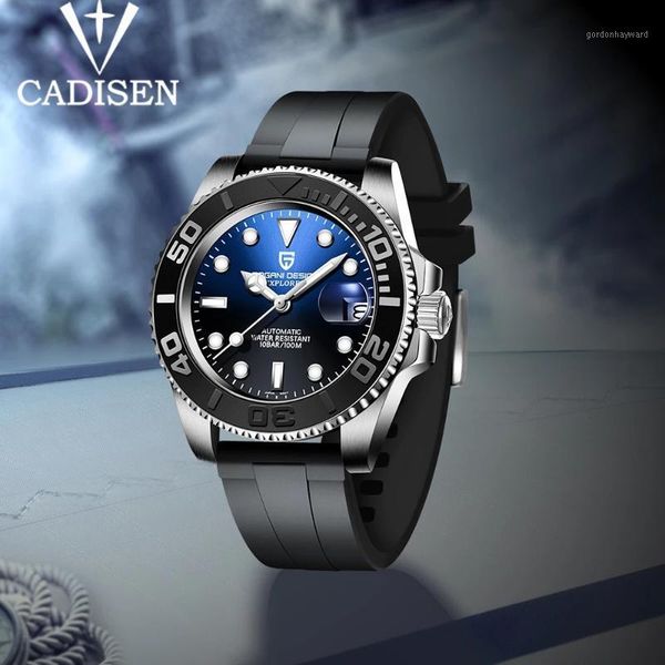 

wristwatches pagani design brand sapphire glass men watch mechanical luxury automatic stainless steel fashion watches+box, Slivery;brown