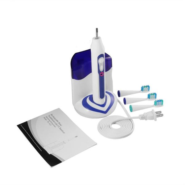 

smart electric toothbrush u-kiss blue waterproof ipx 7 sonic with dupont bristles one key to switch five-speed cleaning mode
