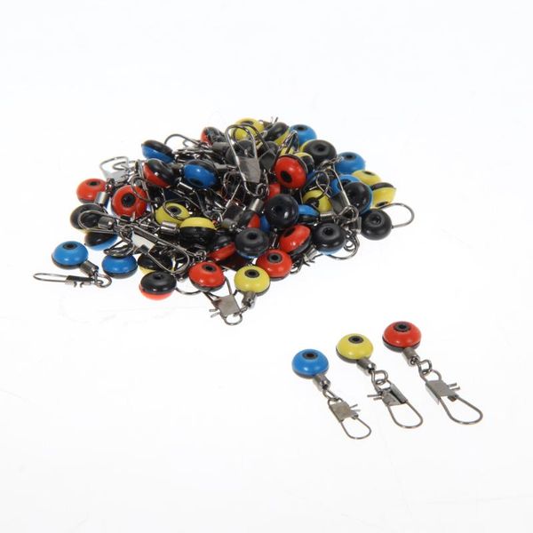 

60pcs fishing tackle running ledger slider deads snap links swivels 3 size accessories