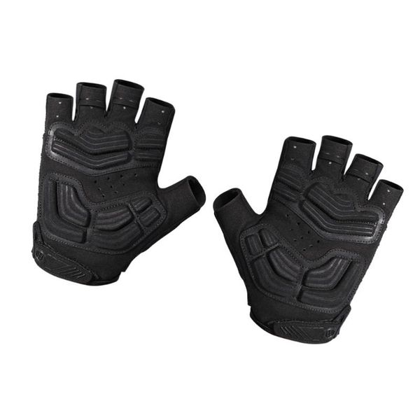 

cycling gloves 1 pair bike riding breathable sports half finger for men (size), Black