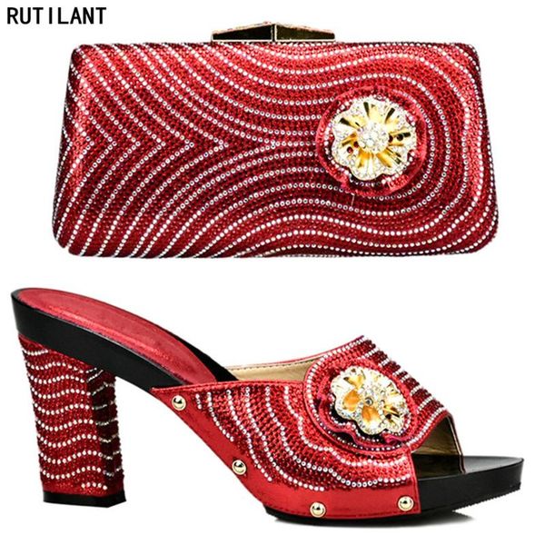 

dress shoes latest red color women and bag set in italy shoe african sets 2021 italian with stone, Black