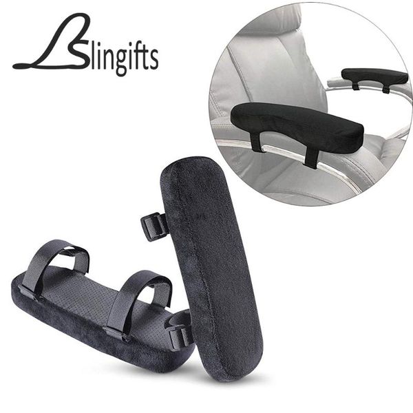 

chair covers slingifts armrest pads and memory foam elbow pillow for forearm pressure relief,universal arm cover,2 piece set