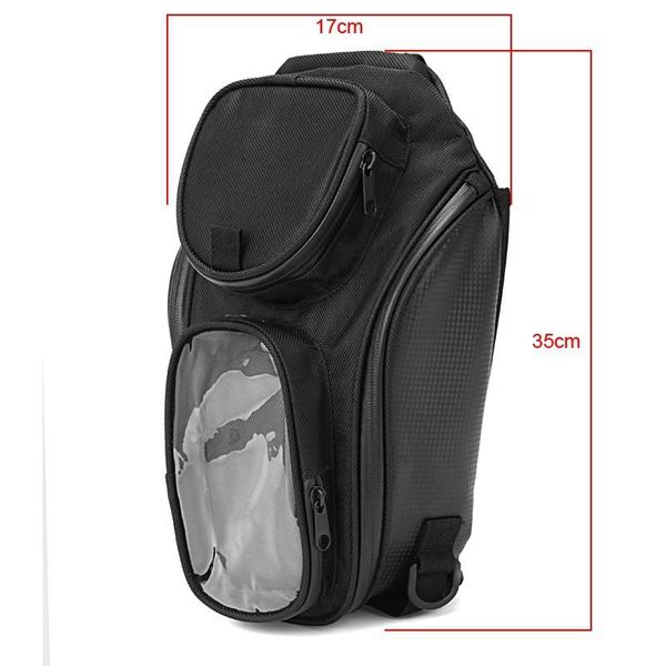 

backpack waterproof motor tank bag black oil fuel magnetic motorbike saddle single shoulder motorcycle