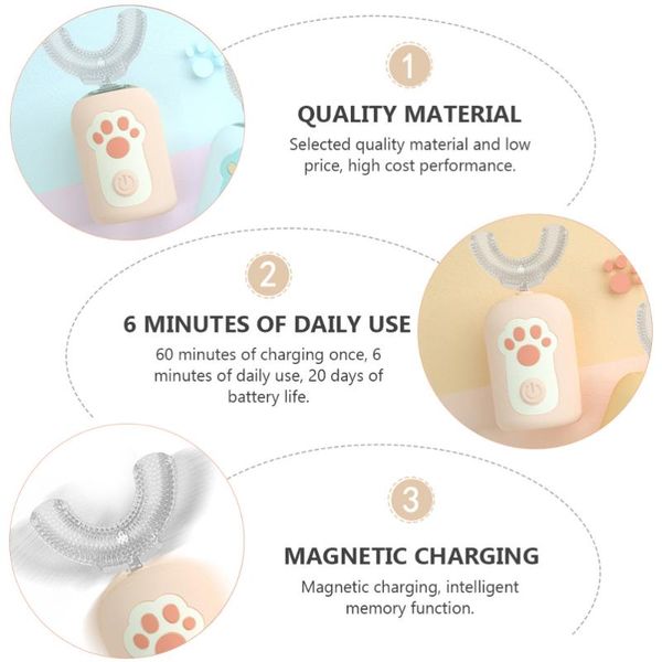 

smart electric toothbrush 1 set of children gift u-shaped