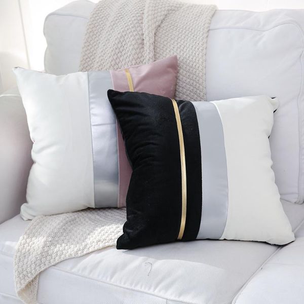 Cuscino/Cuscino decorativo Decorazioni per la casa Fodera per cuscino in velluto di lusso Custodia per divano Design patchwork 45x45 cm 30x50 cm