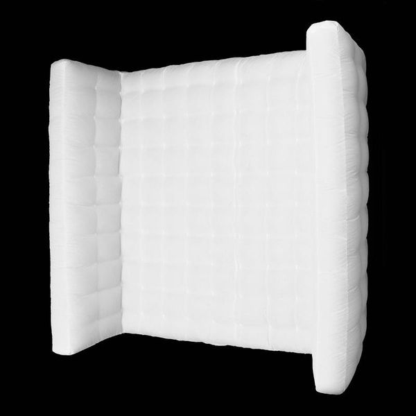 

party decoration 2.4x2.4m inflatable light wall po booth with led lights internal blower wonderful studio shooting tent cabine