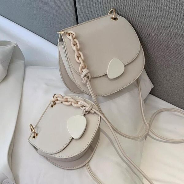 

color semicircle solid mini 2021 high-quality pu leather women's designer handbag chain shoulder messenger bag bags