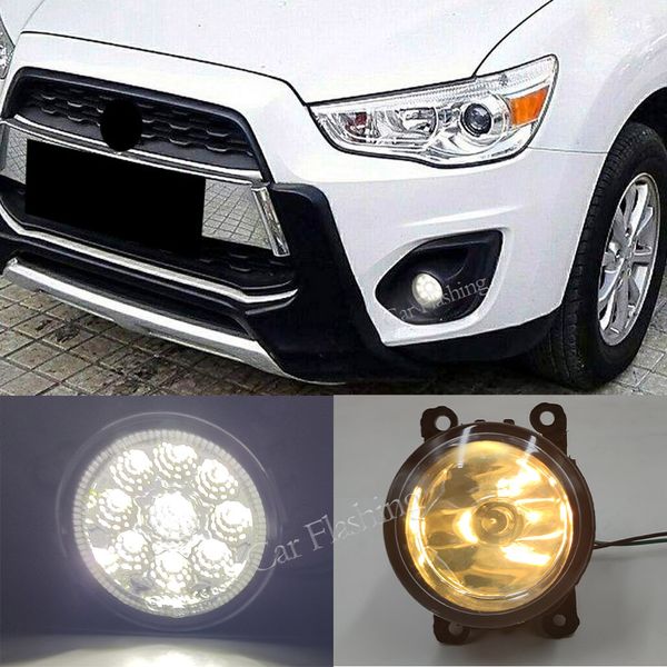 Per MITSUBISHI ASX L200 PAJERO 4 Outlander Grandis 2003-2015 FOG LUCE LED Halogen fendinebbia Fari Foglights Imbracatura Interruttore