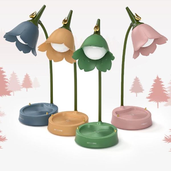 

table lamps flexible usb touch desk lamp, neck led lamp adjustable brightness for office study reading