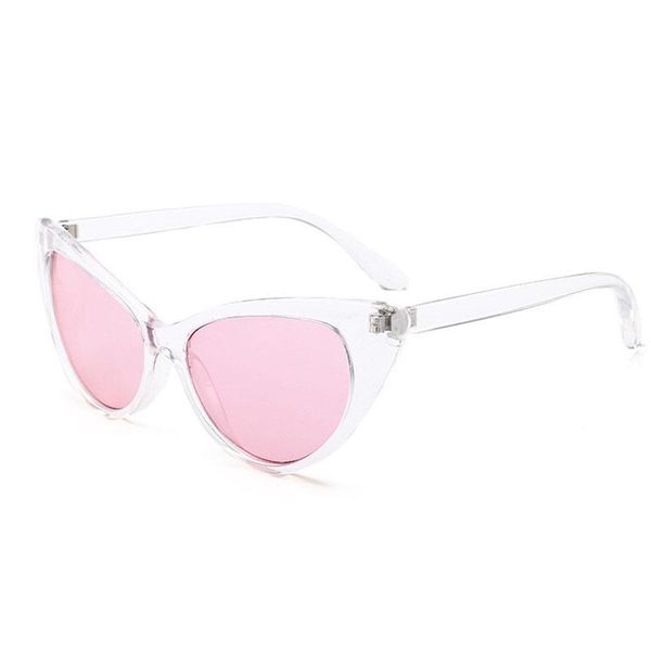 

sunglasses wumulle vintage cat-shaped disco jumping glasses transparent frame without degrees ins same style happy all day, White;black
