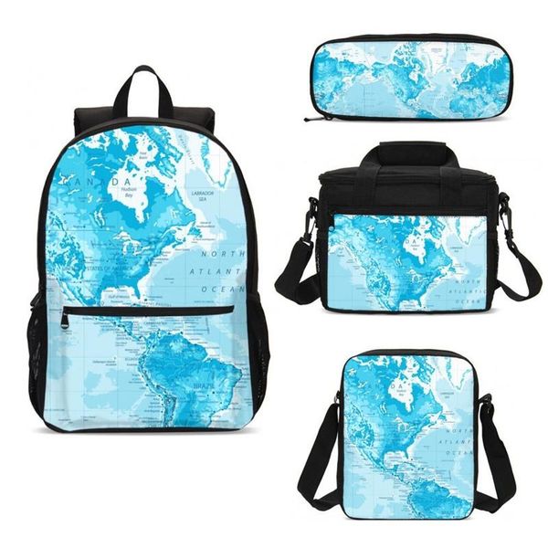 

backpack 4pcs bags sets kids school bag women sling men pack pen food mujer bolsa escolar bolsas termica