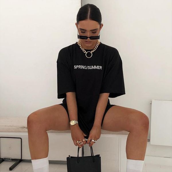 

spring summer print cotton casual women t shirt funny yong girl tee a 1275, White