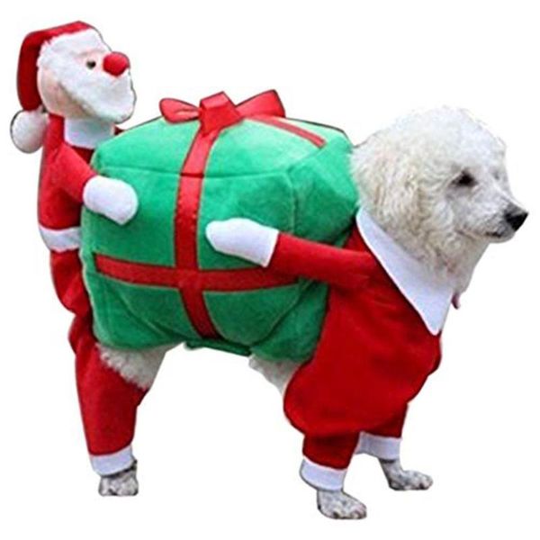 

dog apparel tpfocus luxury pet clothes christmas costumes funny santa claus gift puppy velvet coat warm winter