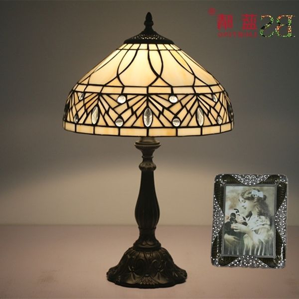 

tiffany european bedroom bedside american simple study l room desk lamp