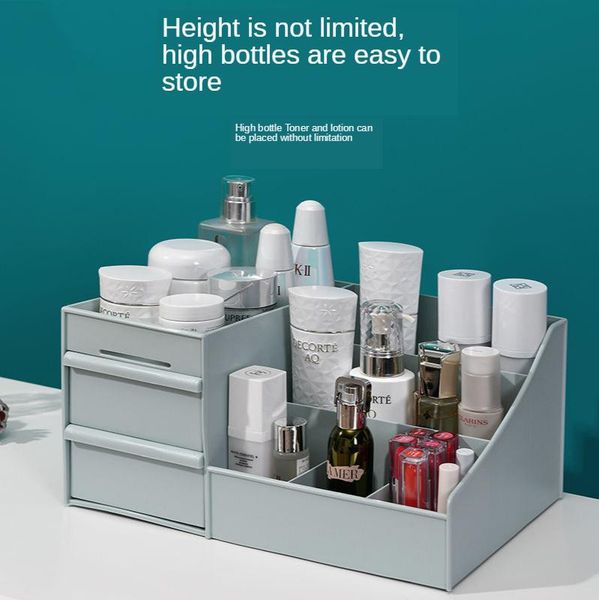 

the drawer type cosmetic storage box deskclassification skin care finishing plastic jewelry lipstick rack boxes & bins