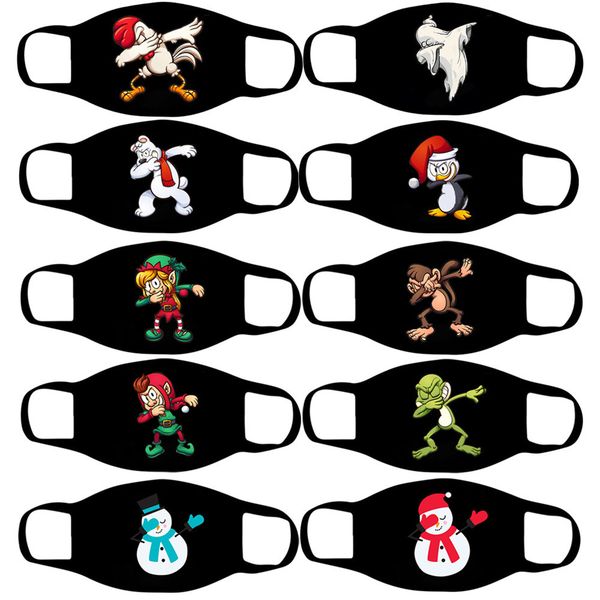 

high-quality masks funny personality printed cotton washable dust-proof cloth mask