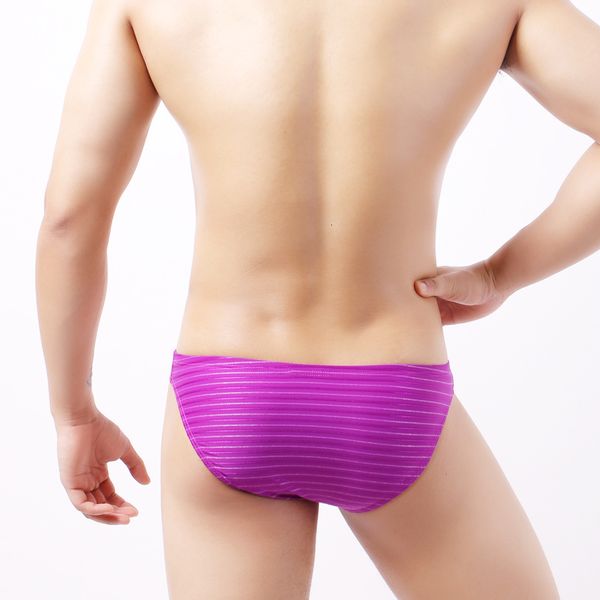 

men briefs imitation stripe cueca masculina mens bikini brief men's panties male gay underwear c905, Black;white