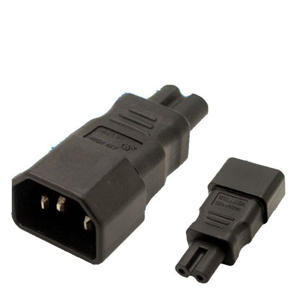 

smart power plugs 2pcs universal adapter iec 320 c14 to c7 converter ac plug socket 3 pin 2 iec320