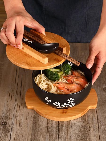 

creative noodle wrist, large ramen bowl, ceramic millet porridge beef soup bowl bowls