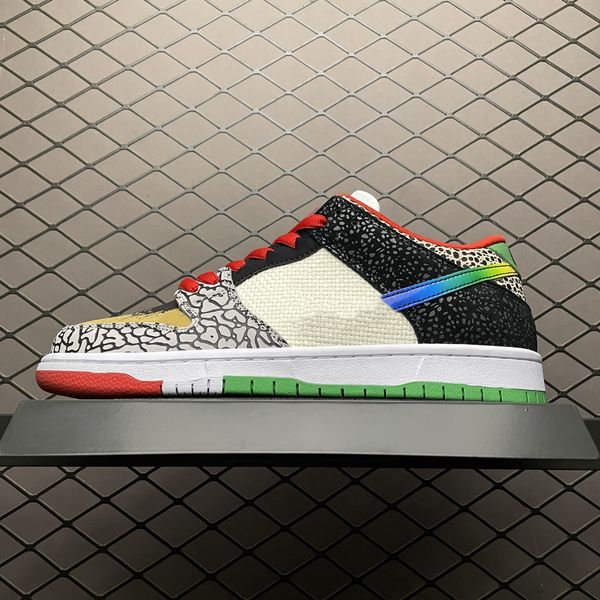 

2021 sb dunks low what the paul skateboard shoes men women color stitching asymmetric mandarin duck casual sport sneakers cz2239-600