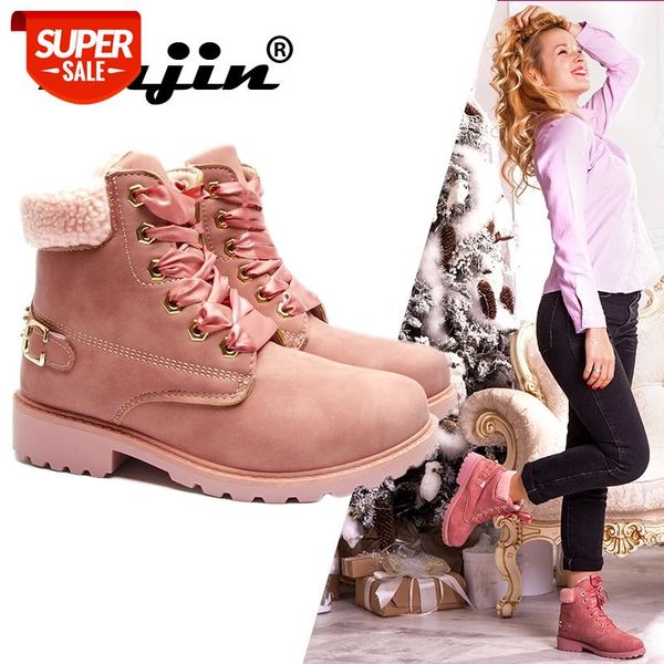 

Fujin Women's Snow Boots 2021 New Ladies Snow Boots Winter New Women's Winter Shoes Warm Cotton Shoes #0f5T
