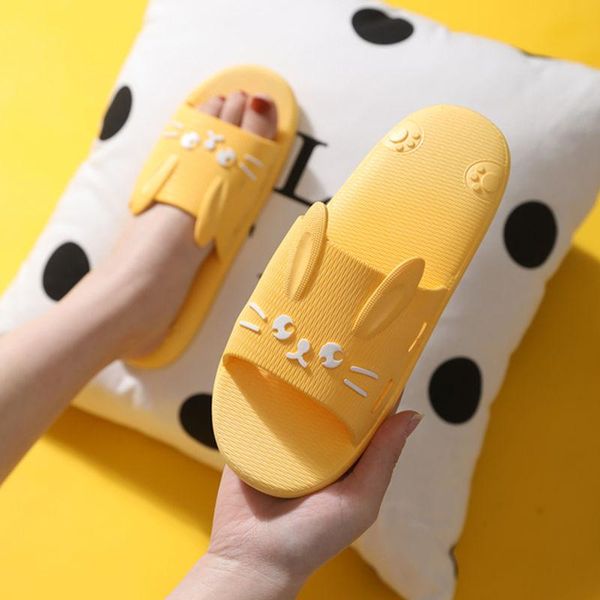

women thick platform slippers summer beach eva soft sole slide sandals leisure men ladies indoor bathroom anti-slip shoes, Black